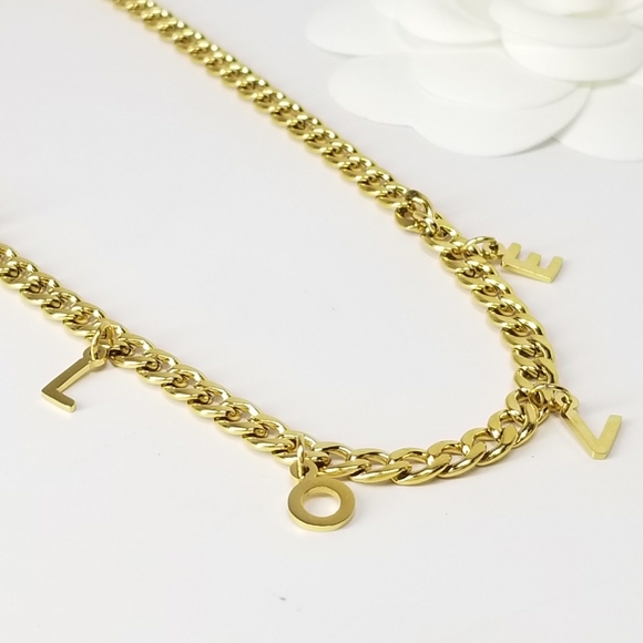 Jewelry - L.O.V.E. Charms Choker Necklace NEW